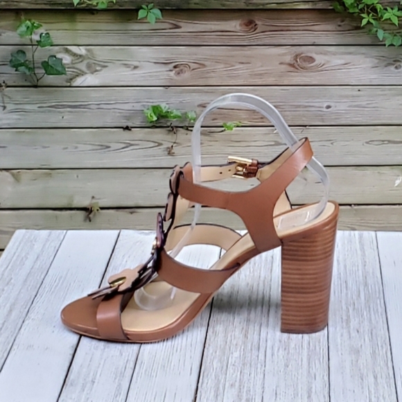 Michael Kors Floral Kit Strap Block Heel Open Toe - Picture 2 of 8